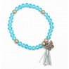 Bracelet perles cristal et breloque papillon