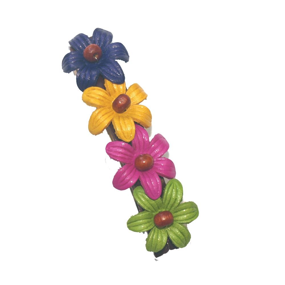 Pins leather flower - Diverse color