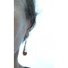boucles d'oreilles touareg argent et cornaline