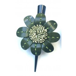 Pins leather flower - Diverse color