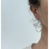 Boucles d'oreille touareg en argent, forme ronde