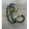 Collier perles de turquoises africaines