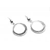 Ethnic Tuareg Earrings – Engraved Silver Circle Ethnic Tuareg Earrings – Engraved Silver Circle