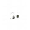 bijou color - boucles oreilles en argent et peridot facetté