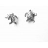 bijou color - Promos Puces en argent forme tortue