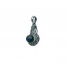 Pendentif en argent et labradorite
