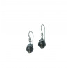 Silver Earrings with Smoky Quartz Bead – Elegant Handmade Jewelry Silver Earrings with Smoky Quartz Bead – Elegant Handmade Jewelry