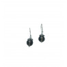 Silver Earrings with Smoky Quartz Bead – Elegant Handmade Jewelry Silver Earrings with Smoky Quartz Bead – Elegant Handmade Jewelry