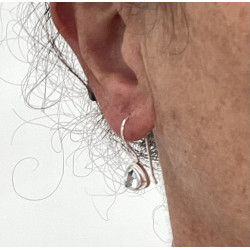 925 Silber Ohrringe mit dreieckigem Blautopas – eleganter Schmuck für Frauen