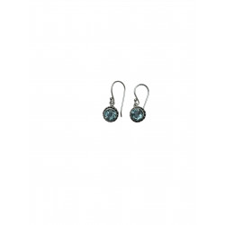bijou color - Boucles d'oreilles topaze bleue chic