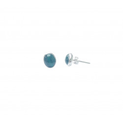 bijou color - Boucles d'oreilles malachite chic