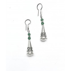 bijou color - Promos boucles d'oreilles touareg forme cône en...