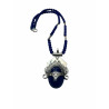 Tuareg Ethno-Halskette aus Silber und blauer Achat – handgefertigter Schmuck Tuareg Ethno-Halskette aus Silber und blauer Achat – handgefertigter Schmuck