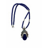 Tuareg Ethno-Halskette aus Silber und blauer Achat – handgefertigter Schmuck Tuareg Ethno-Halskette aus Silber und blauer Achat – handgefertigter Schmuck
