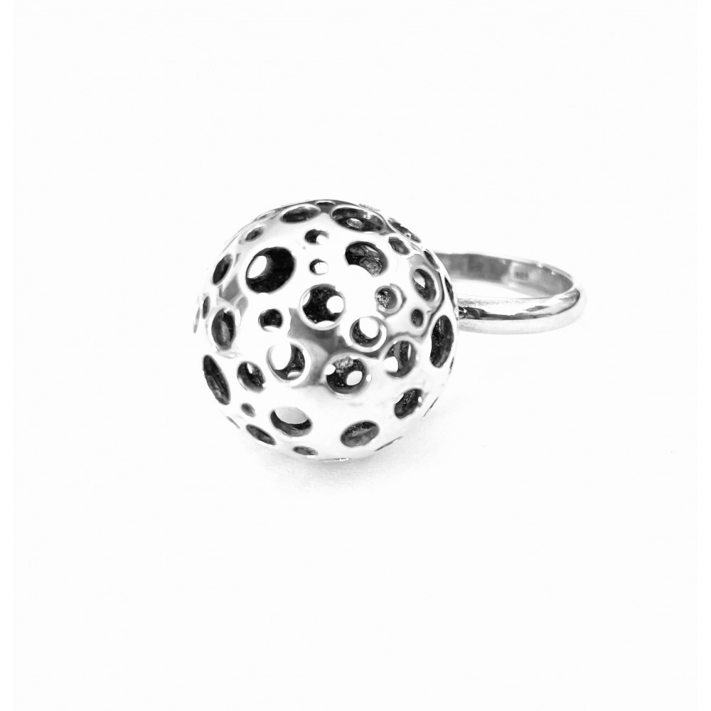 bijou color - Promos Bague jonc ajouré en argent-Bagues argent-à...