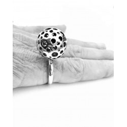 bijou color - Promos Bague jonc ajouré en argent-Bagues argent-à...
