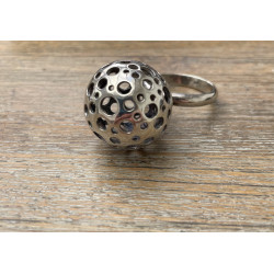 bijou color - Promos Bague jonc ajouré en argent-Bagues argent-à...