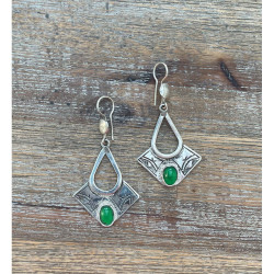 Bijoucolor - Boucles d'oreilles touareg longues fabrication artisanale