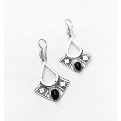 Bijoucolor - Boucles d'oreilles touareg longues fabrication artisanale